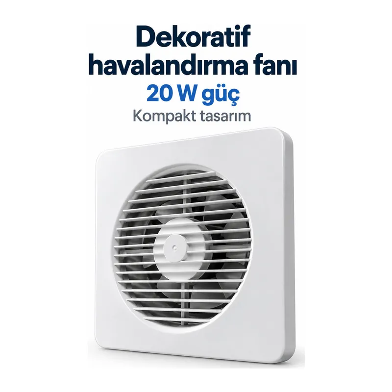 320 m³/h Hava Debili Dekoratif Havalandırma Aspiratörü