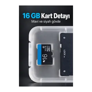 16 GB MicroSD Kart ve SD Adaptör Seti