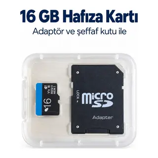 16 GB Hafıza Kartı ve Adaptör Kutulu Set