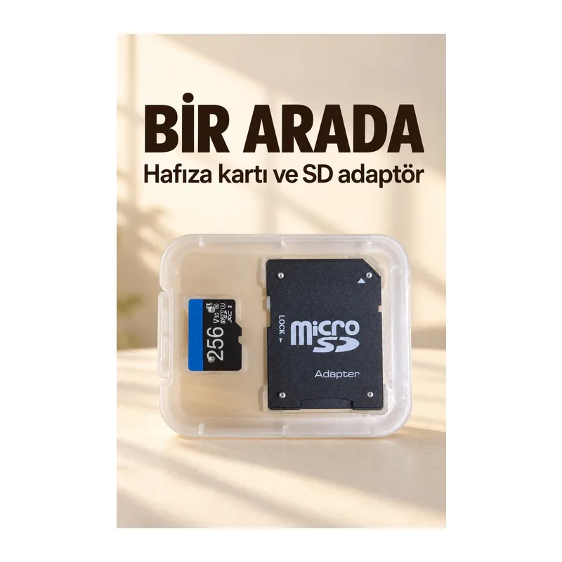 256 GB Hafıza Kartı ve SD Adaptör Seti