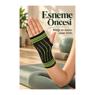 Fitness ve Antrenman İçin Avuç İçi Destekli Sporcu Bilekliği