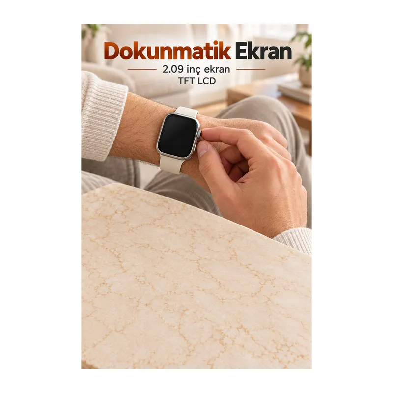 Akıllı Saat 49 mm Kasalı Dokunmatik Ekranlı