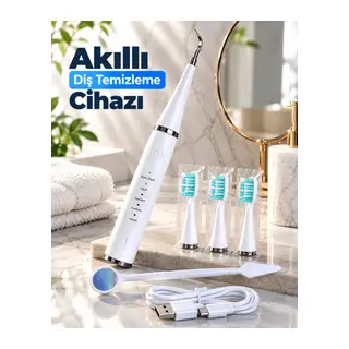 Şarjlı Akıllı Diş Temizleme Cihazı 5 Farklı Temizleme Modlu Hassas Bakım Cihazı