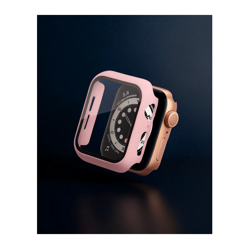 Apple Watch 40mm Camlı Kasa Ekran Koruyucu - Rose Gold