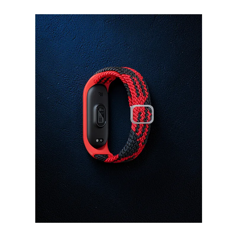 Xiaomi Mi Band 4 Kordon - Kırmızı-siyah