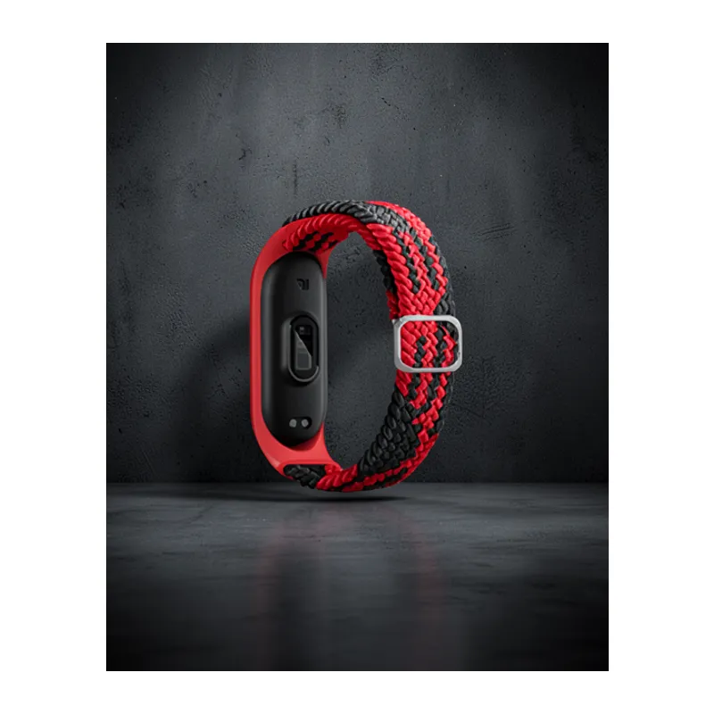 Xiaomi Mi Band 6 Kordon - Kırmızı-siyah