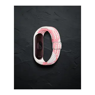 Xiaomi Mi Band 6 Kordon - Pembe-beyaz