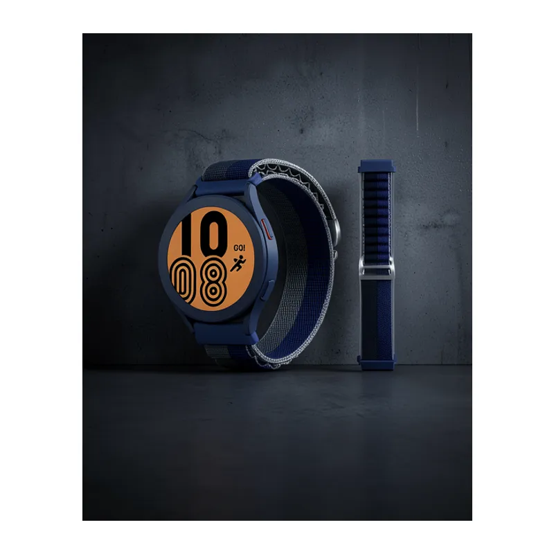 Watch 20mm Kr410 Kumaş Kordon - Lacivert-yeşil