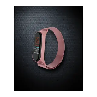 Xiaomi Mi Band 4 Metal Mıknatıslı Kordon - Rose