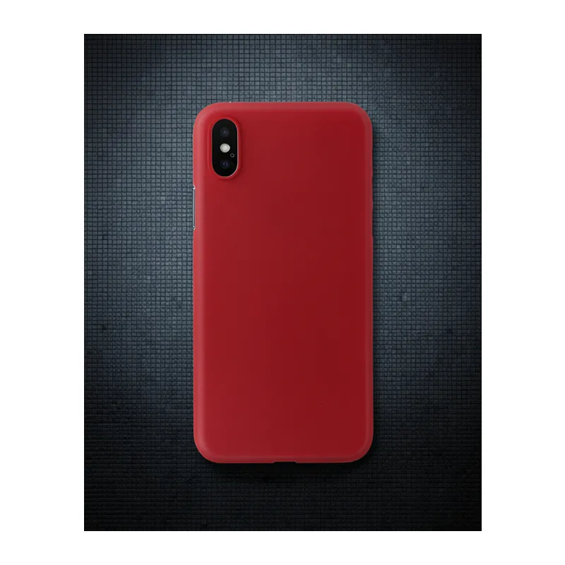 Apple İphone X Kılıf Pp Ultra İnce Kapak - Kırmızı