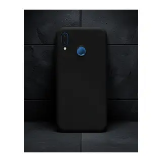 Huawei P20 Lite Kılıf Nano İçi Kadife Silikon - Siyah