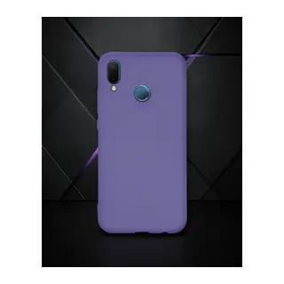 Huawei P20 Lite Kılıf Nano İçi Kadife Silikon - Mor