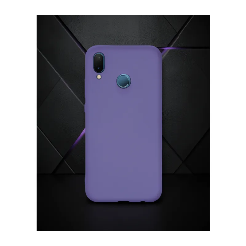 Huawei P20 Lite Kılıf Nano İçi Kadife Silikon - Mor