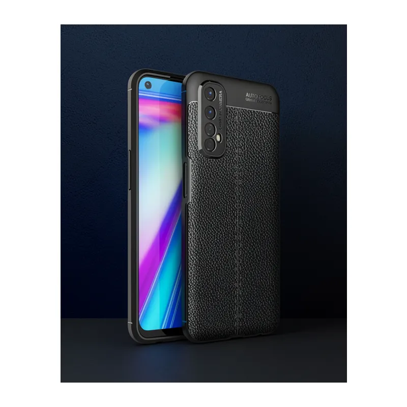 Realme 7 Kılıf Auto Focus Kapak - Siyah