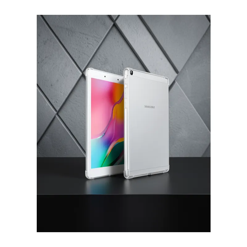 Samsung Galaxy T290 Tab A 8 Kılıf Anti Shock Tablet Silikon - Şeffaf