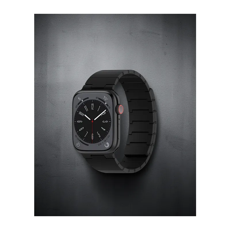 Apple Watch 45mm Carbon Steel Kordon (saat Değildir) - Siyah