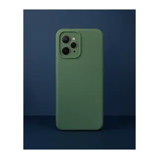 Realme C35 Kılıf Nano İçi Kadife Silikon - Koyu Yeşil