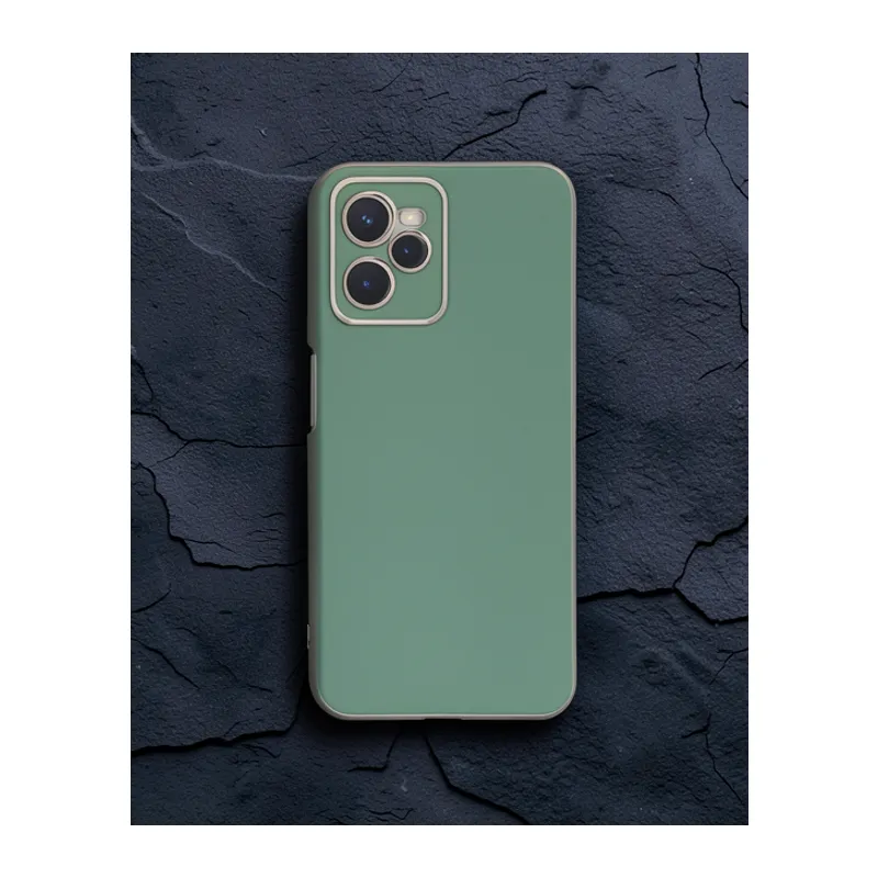 Realme C35 Kılıf Volet Silikon - Açık Yeşil