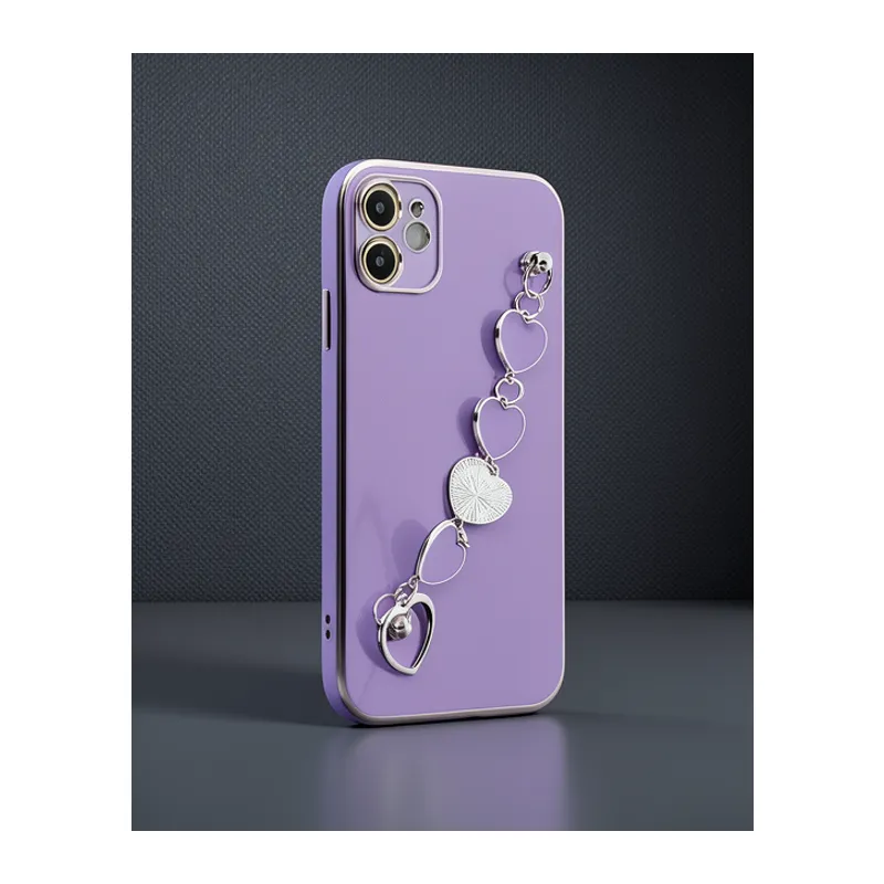 Apple İphone 12 Kılıf Esila Silikon - Mor