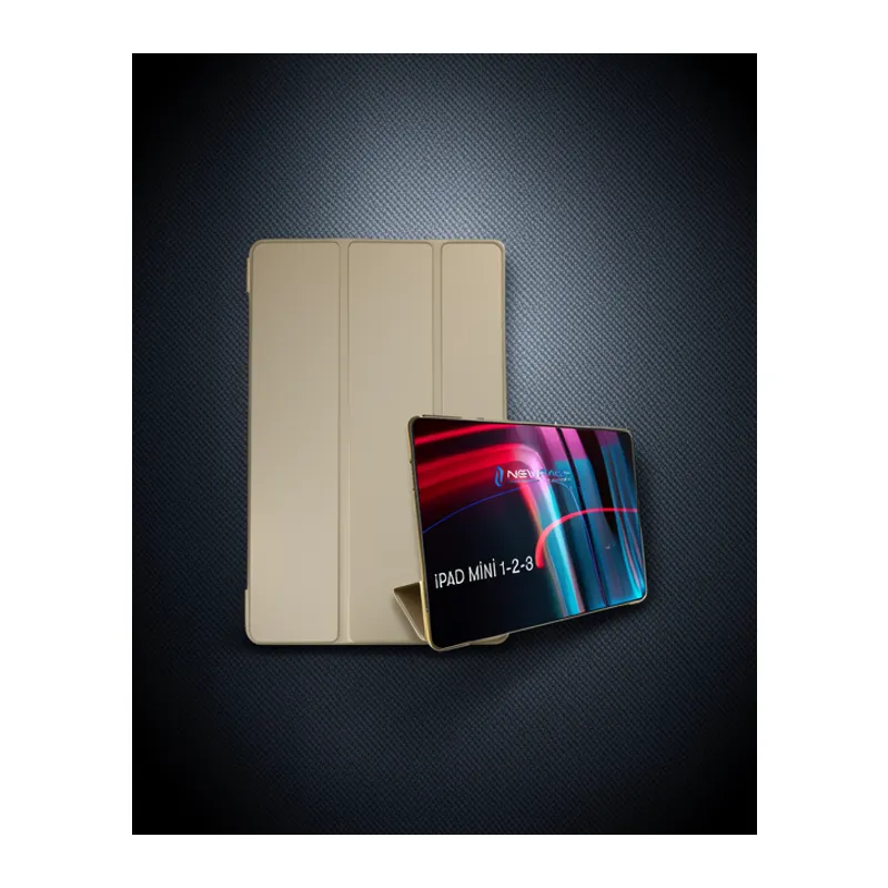 Apple İpad Mini 3 Kılıf Tablet Smart Kılıf - Gold