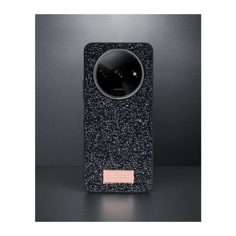 Onegif Xiaomi Redmi A3 4g Bright Simli Kapak - Siyah