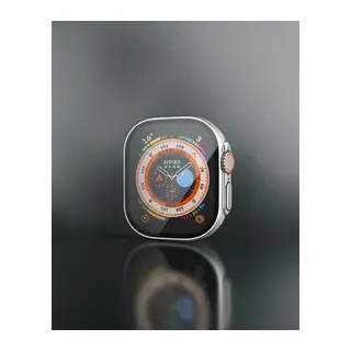 Apple Watch Ultra 49mm Legend Camlı Kasa Ekran Koruyucu - Gümüş