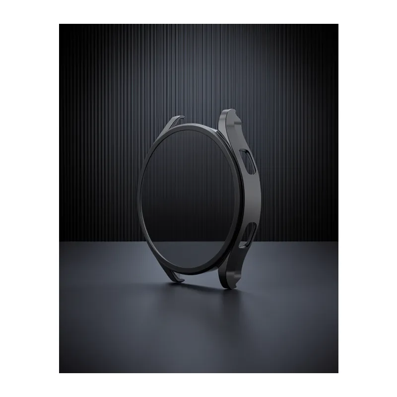 Watch 5 Pro 45mm Wall Camlı Kasa Ekran Koruyucu - Siyah