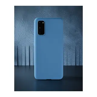 Samsung Galaxy S20 Kılıf Nano İçi Kadife Silikon - Mavi