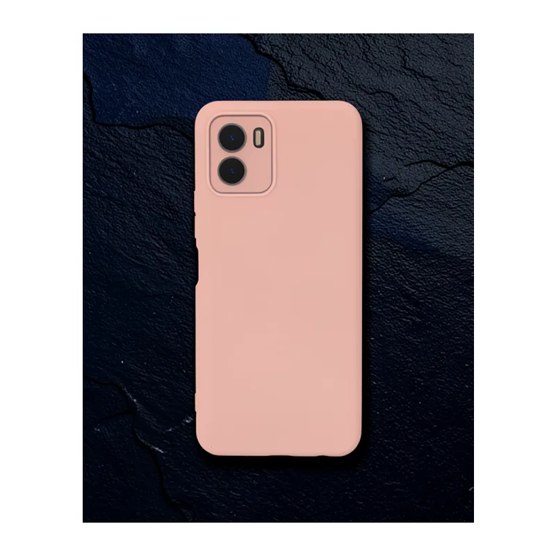 Vivo Y15s Kılıf Lansman Glass Kapak - Pembe