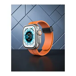 Apple Watch 38mm Kr412 Elegance Stylısh Kordon (saat Değildir) - Turuncu