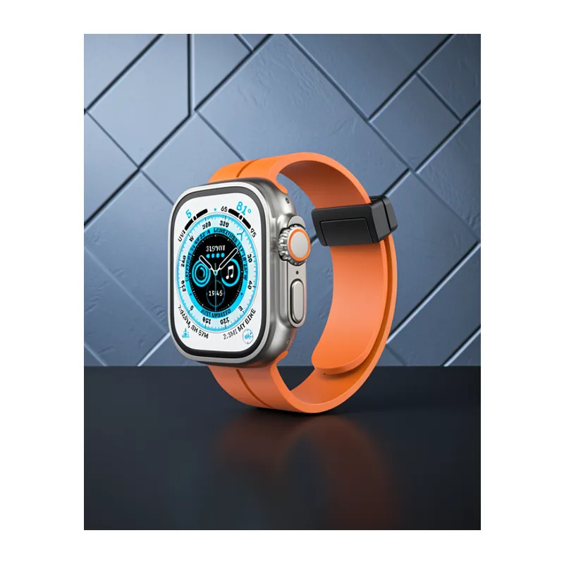 Apple Watch 38mm Kr412 Elegance Stylısh Kordon (saat Değildir) - Turuncu