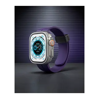 Apple Watch 38mm Kr412 Elegance Stylısh Kordon (saat Değildir) - Derin Mor