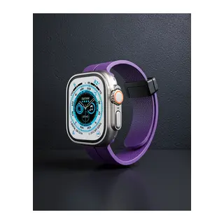 Apple Watch 42mm Kr412 Elegance Stylısh Kordon (saat Değildir) - Derin Mor