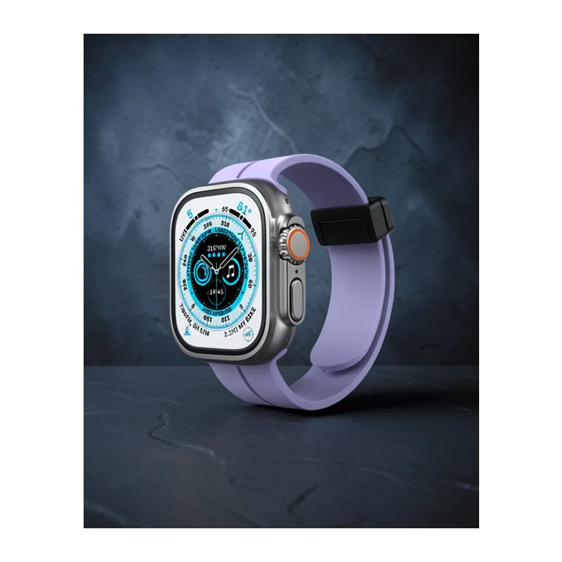 Apple Watch 42mm Kr412 Elegance Stylısh Kordon (saat Değildir) - Lila