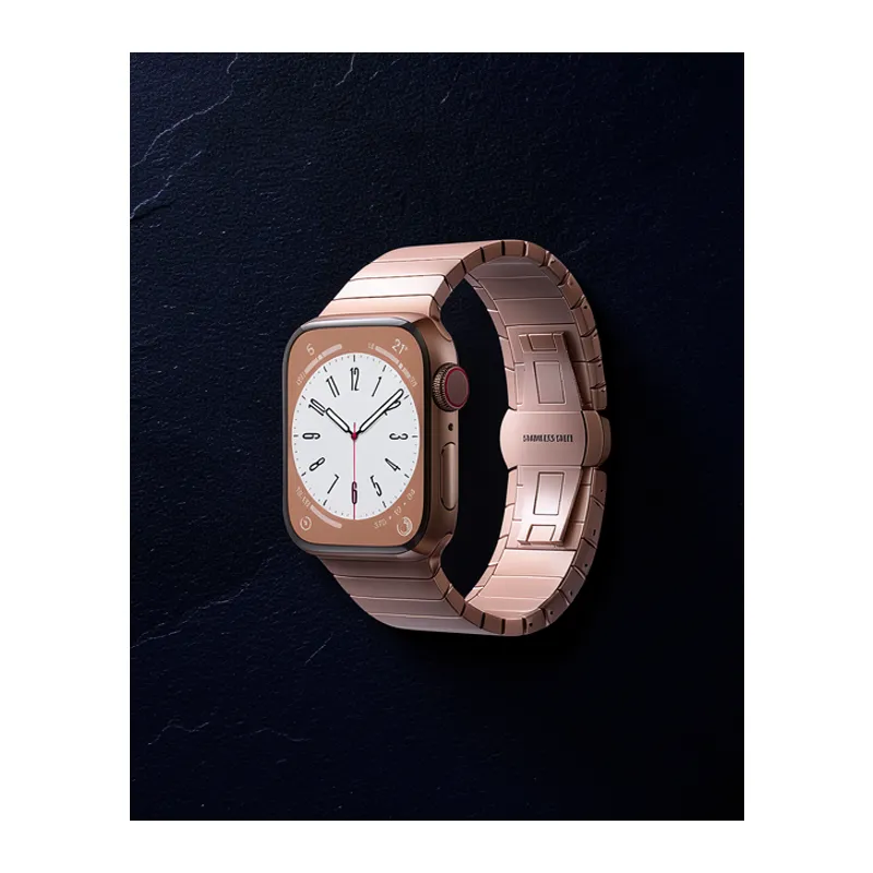 Apple Watch 42mm Kr413 Fine Steel Kordon (saat Değildir) - Rose