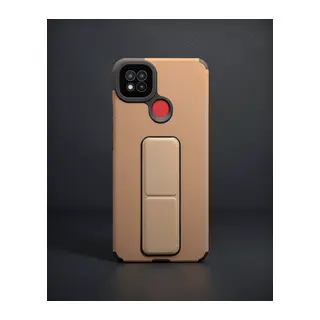 Xiaomi Redmi 9c Kılıf Mega Standlı Silikon - Gold