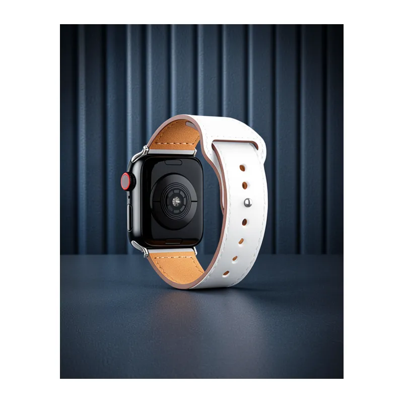 Apple Watch 38mm Kr415 Luaz Deri Kordon (saat Değildir) - Beyaz
