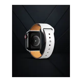 Apple Watch 42mm Kr415 Luaz Deri Kordon (saat Değildir) - Beyaz