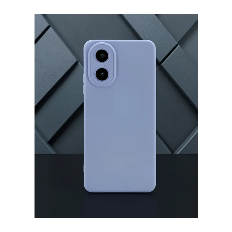 Oppo A38 Kılıf Nano İçi Kadife Silikon - Lila