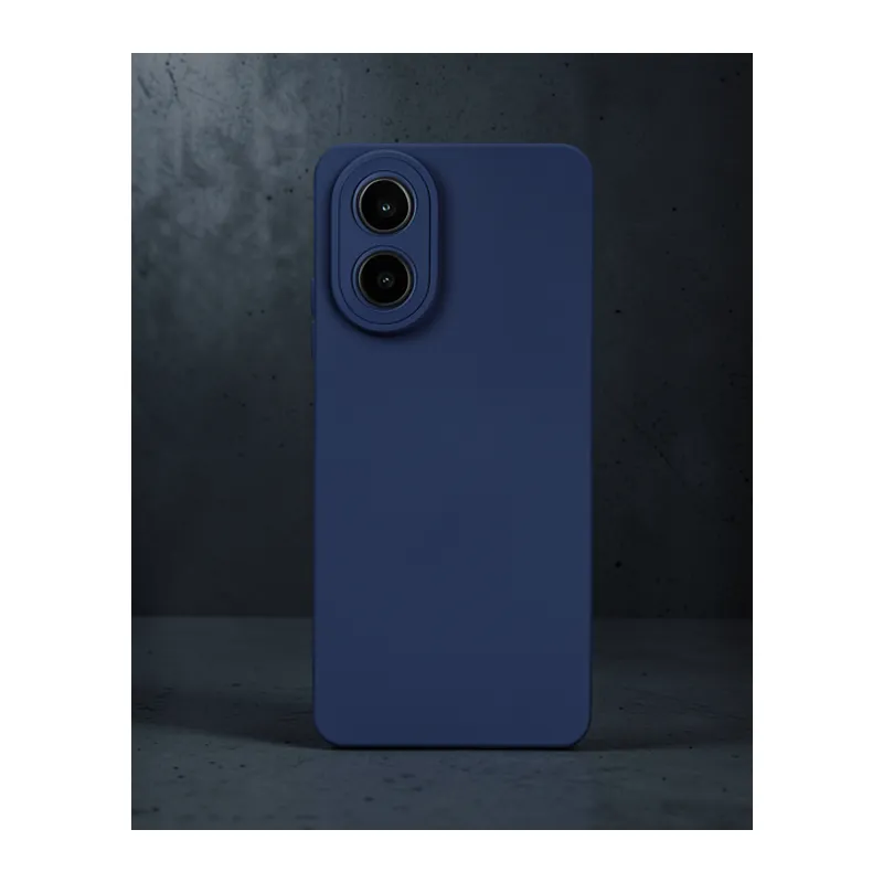 Oppo A38 Kılıf Nano İçi Kadife Silikon - Lacivert