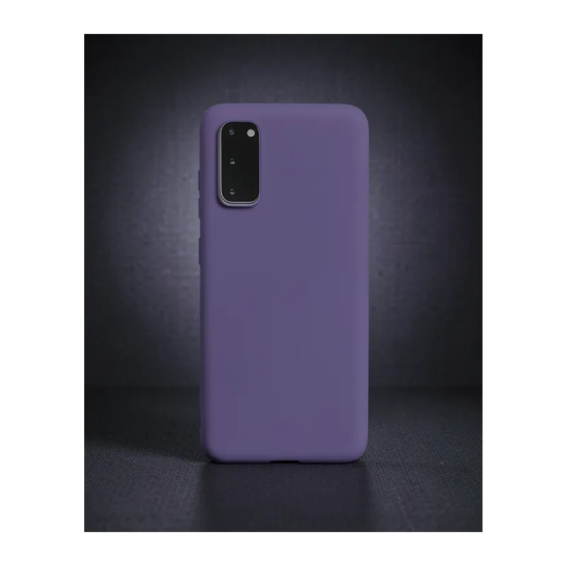 Samsung Galaxy S20 Kılıf Nano İçi Kadife Silikon - Mor