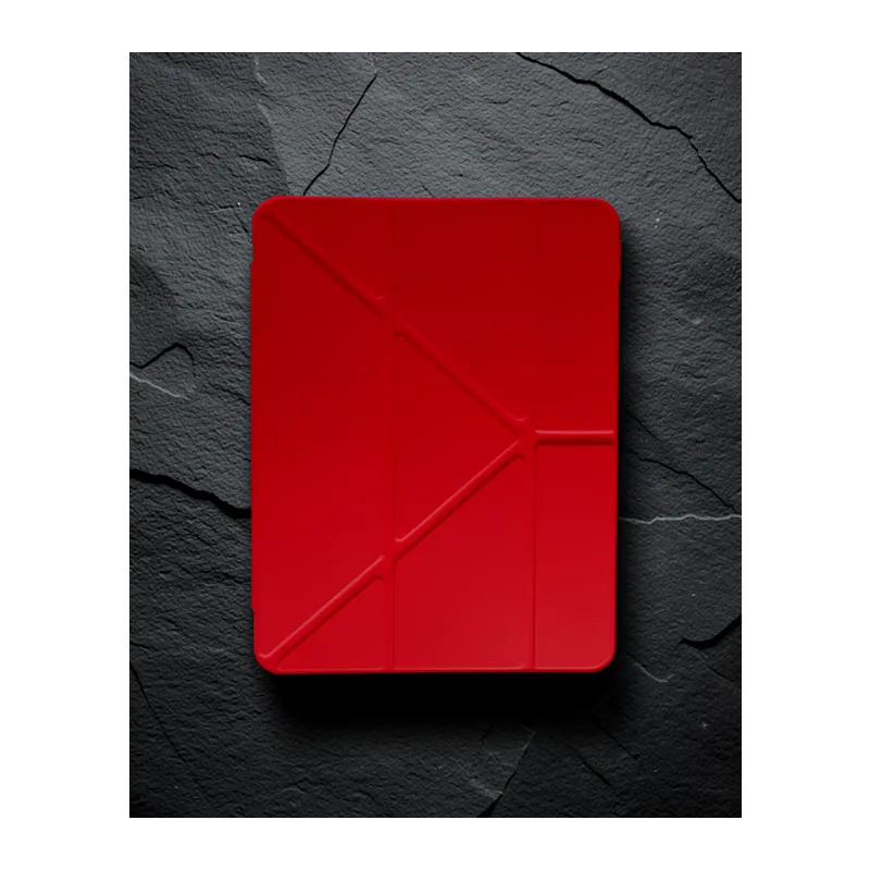 Xiaomi Pad 6 Kılıf Kalemlikli Mars Tablet Kılıfı - Kırmızı