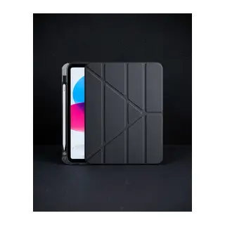 Apple İpad 2022 10.9 (10.nesil) Kılıf Kalemlikli Mars Tablet Kılıfı - Siyah
