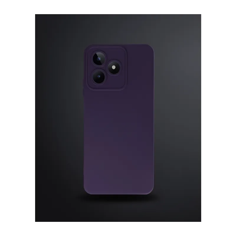 Realme C53 Kılıf Nano İçi Kadife Silikon - Mor