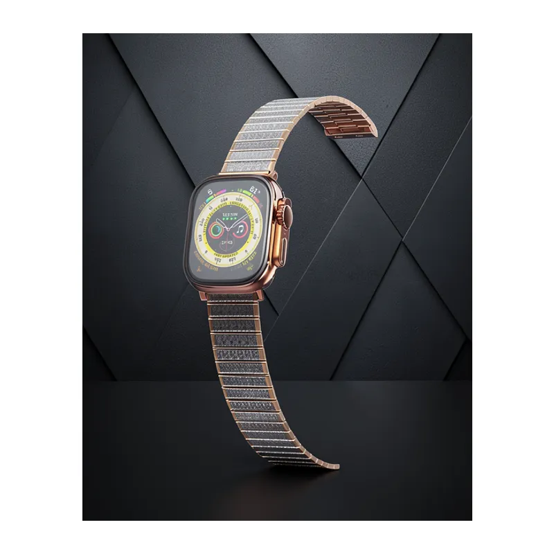 Apple Watch 38mm Made Metal Kordon (saat Değildir) - Gümüş-rose Gold