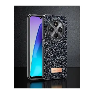 Onegif Xiaomi Redmi 14c Bright Simli Kapak - Siyah
