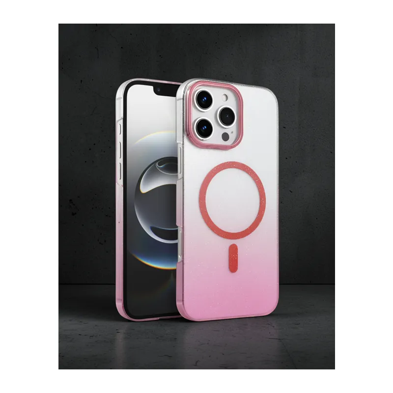 Apple İphone 16 Pro Glossy Magsafe Kapak - Pembe