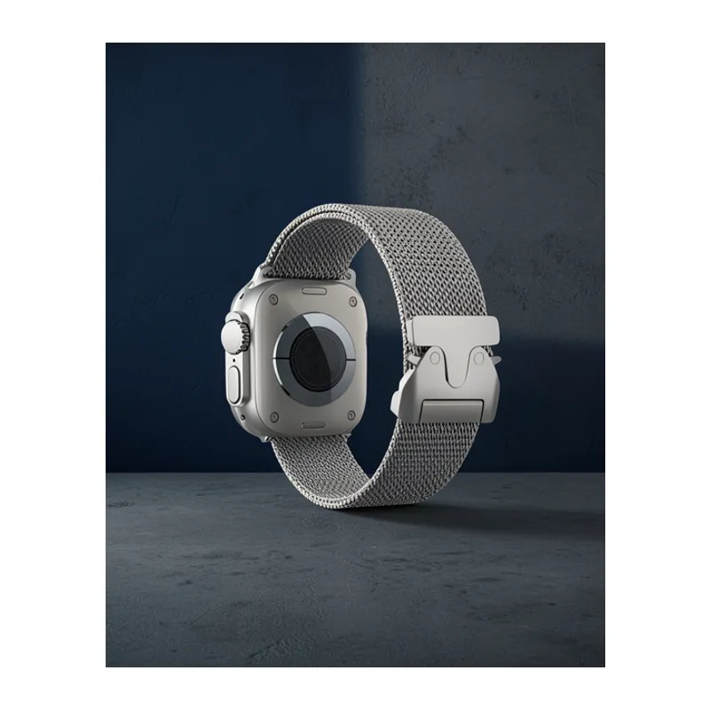 Apple Watch 42mm Milano Metal Kordon - Titan Gri