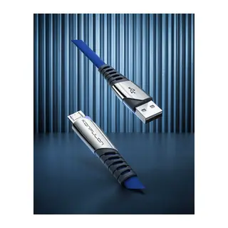 Dc16 Micro Usb Kablo 1m 2.4a - Mavi