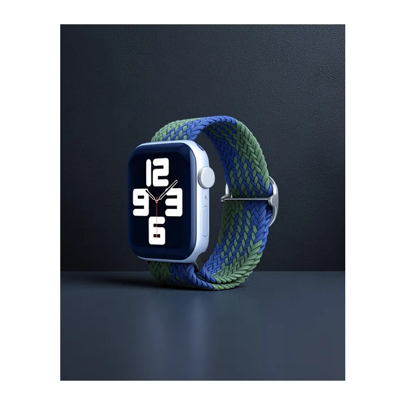 Apple Watch 38mm Kordon - Yeşil-lacivert
